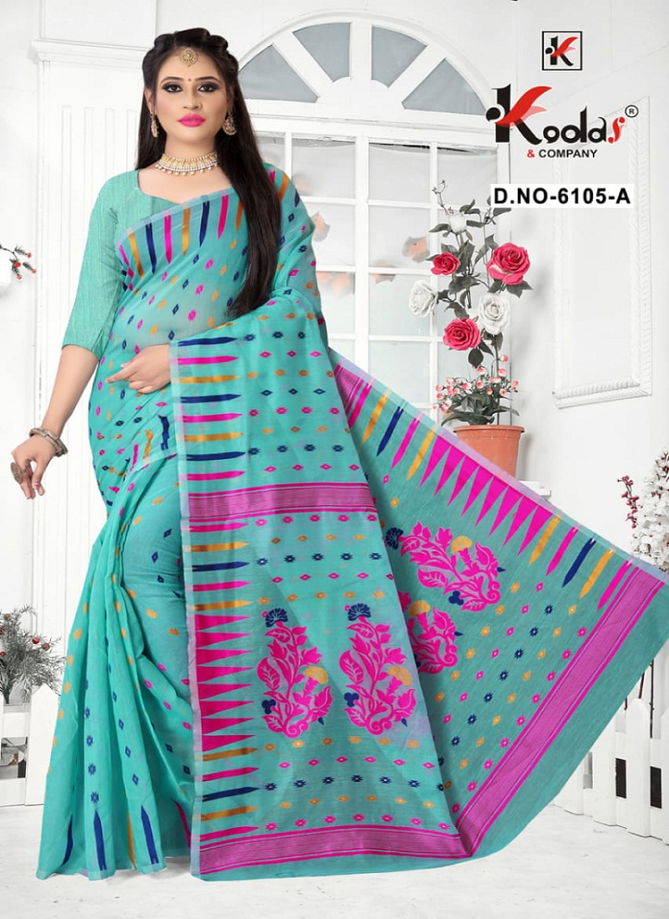 Dhakai  6105  Latest Fancy Designer Daily Wear Cotton Saree Collection